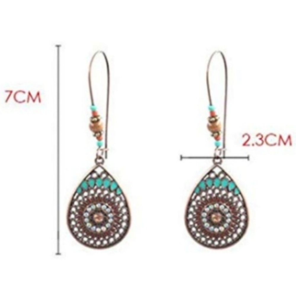 1 LEFT! Dreamcatcher Western Style Beaded Earrings - Picture 3 of 4